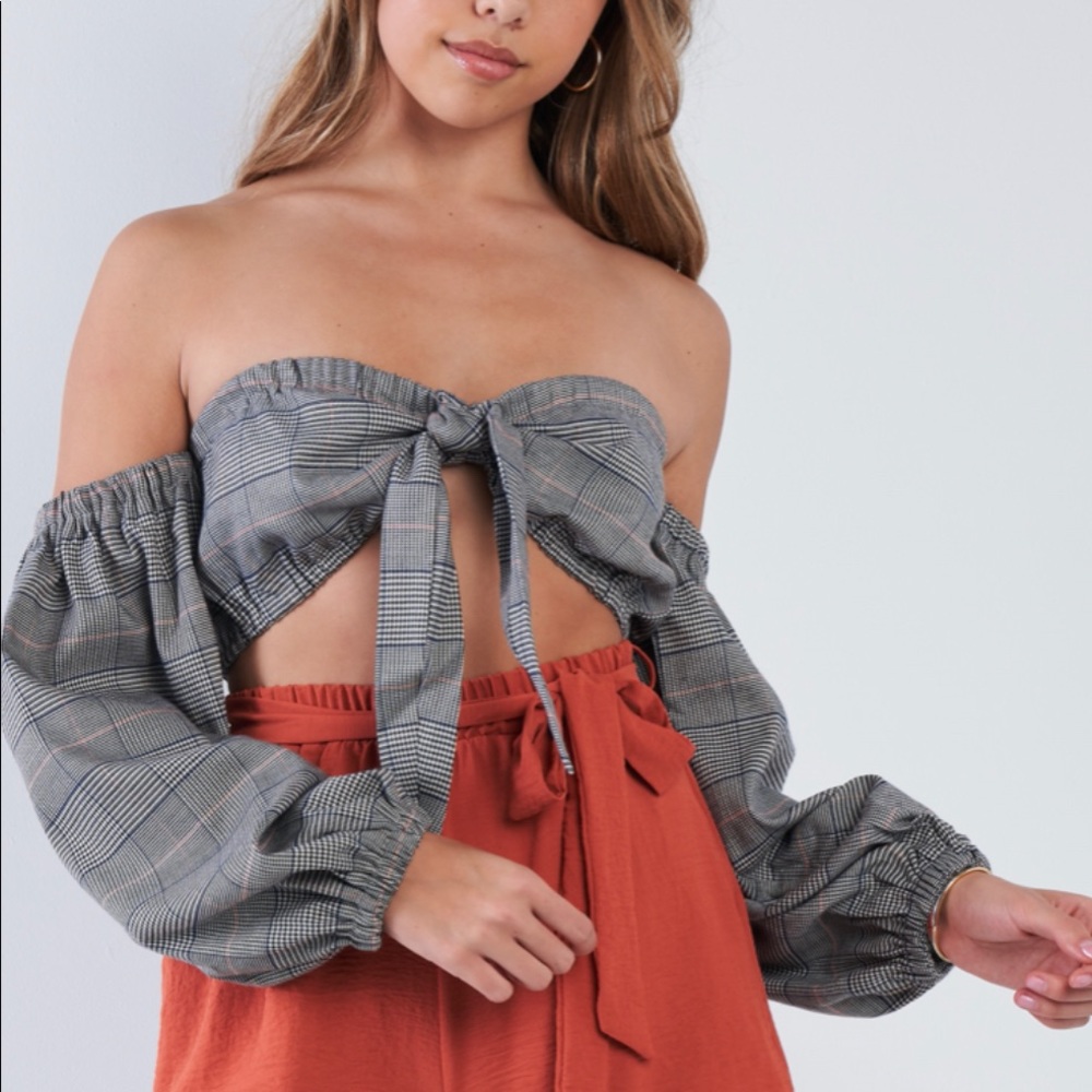 Plaid Crop top